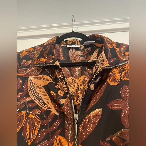 Vintage 90s Blair Leaf Floral Print Jacket Size L - Picture 3 of 6